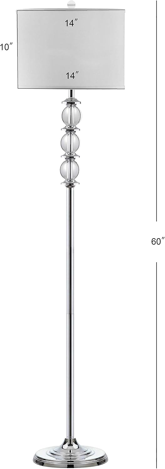 SAFAVIEH Riga Floor Lamp, 60" Crystal LIT4179A