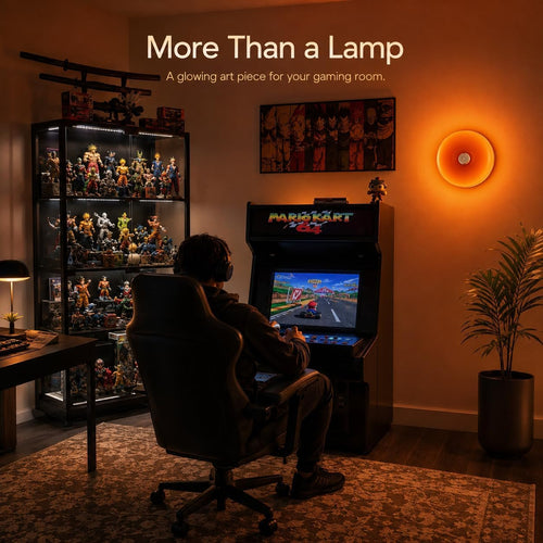 Orange Donut Lamp, Cordless Rechargeable Table & Wall Light, Touch Dimmable