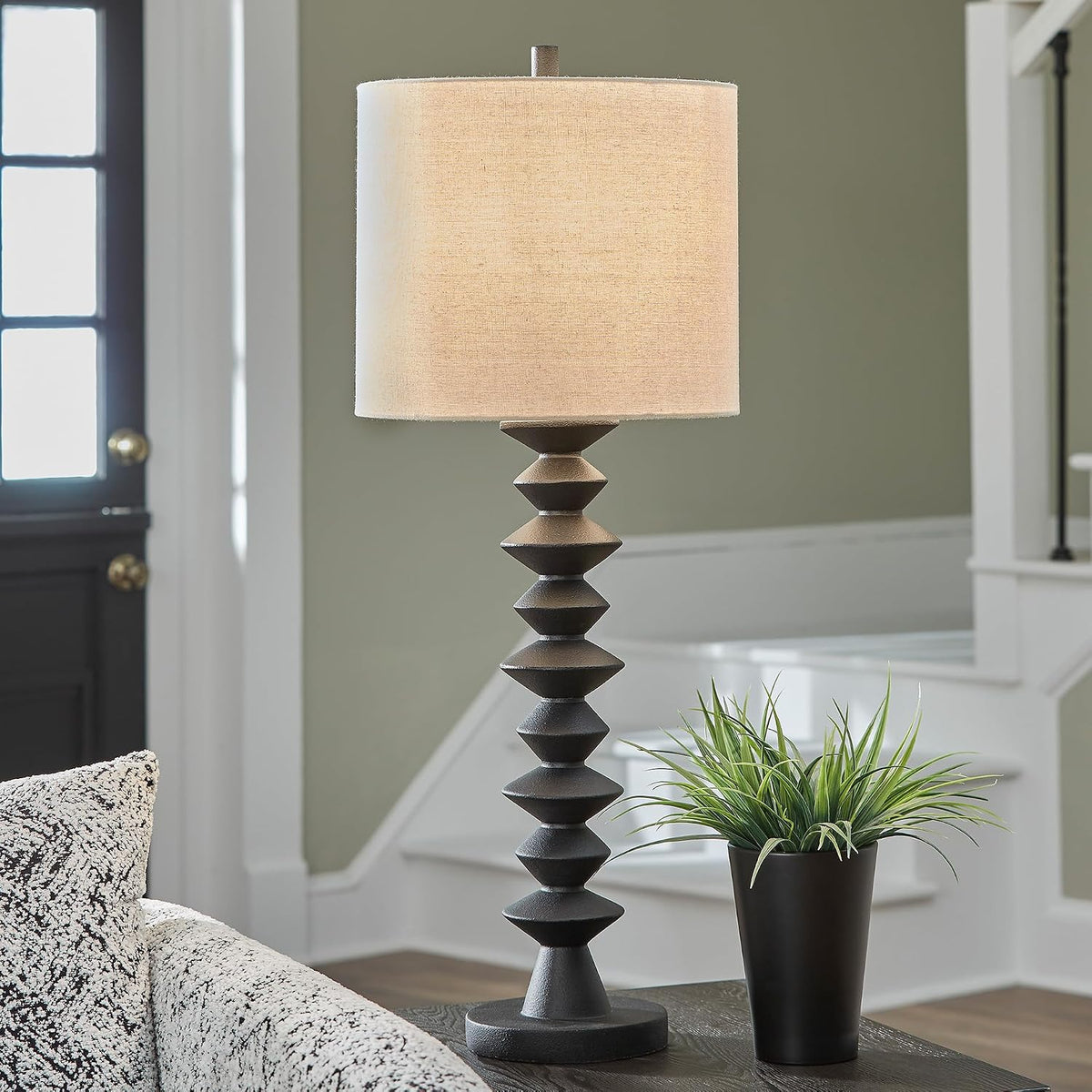 Signature Design by Ashley 1-Piece Buffet Table Lamp, Black